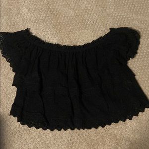 Off shoulder crop top